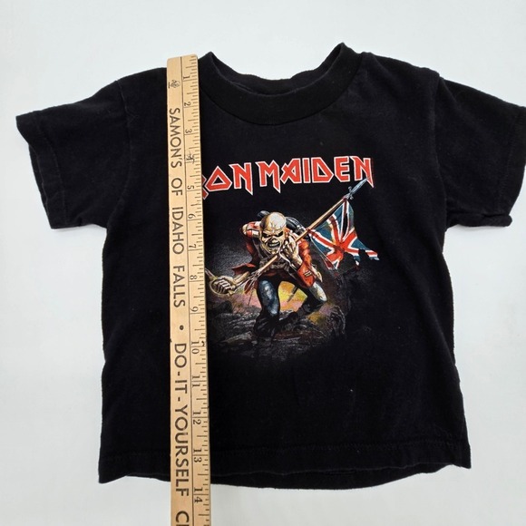 Kids Iron Maiden T Shirt Black Short Sleeve Graphic Tee Size 2T-3T - Picture 3 of 4